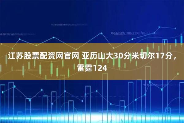 江苏股票配资网官网 亚历山大30分米切尔17分，雷霆124